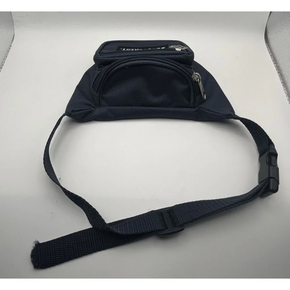 Youth Everest Waist Fanny Pack Blue Double Pocket Unisex‎